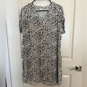 gap leopard print dress